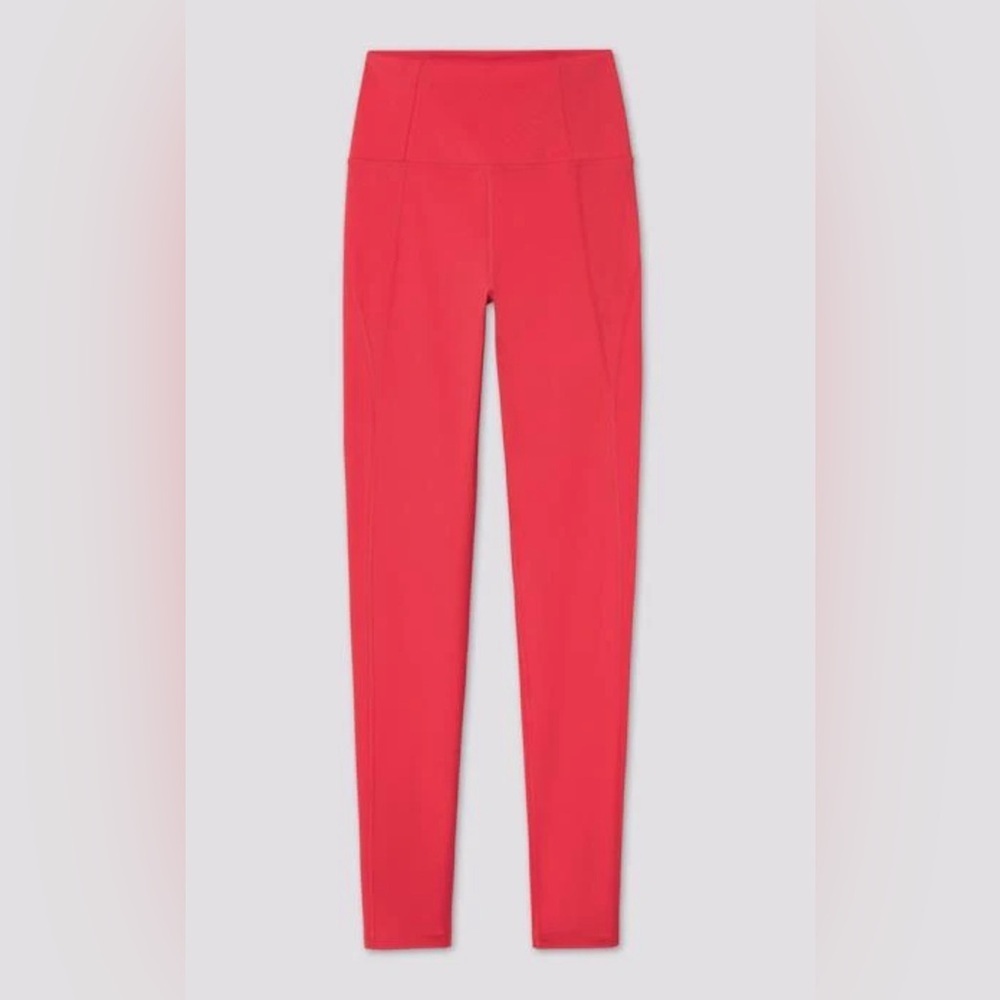 Girlfriend Collective Compressive High-Rise Legging in Geranium Color!